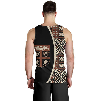Fiji Tank Top Coat Of Arms Traditional Fijian Tribal Heritage