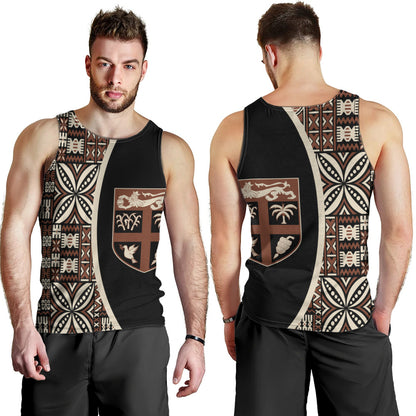 Fiji Tank Top Coat Of Arms Traditional Fijian Tribal Heritage