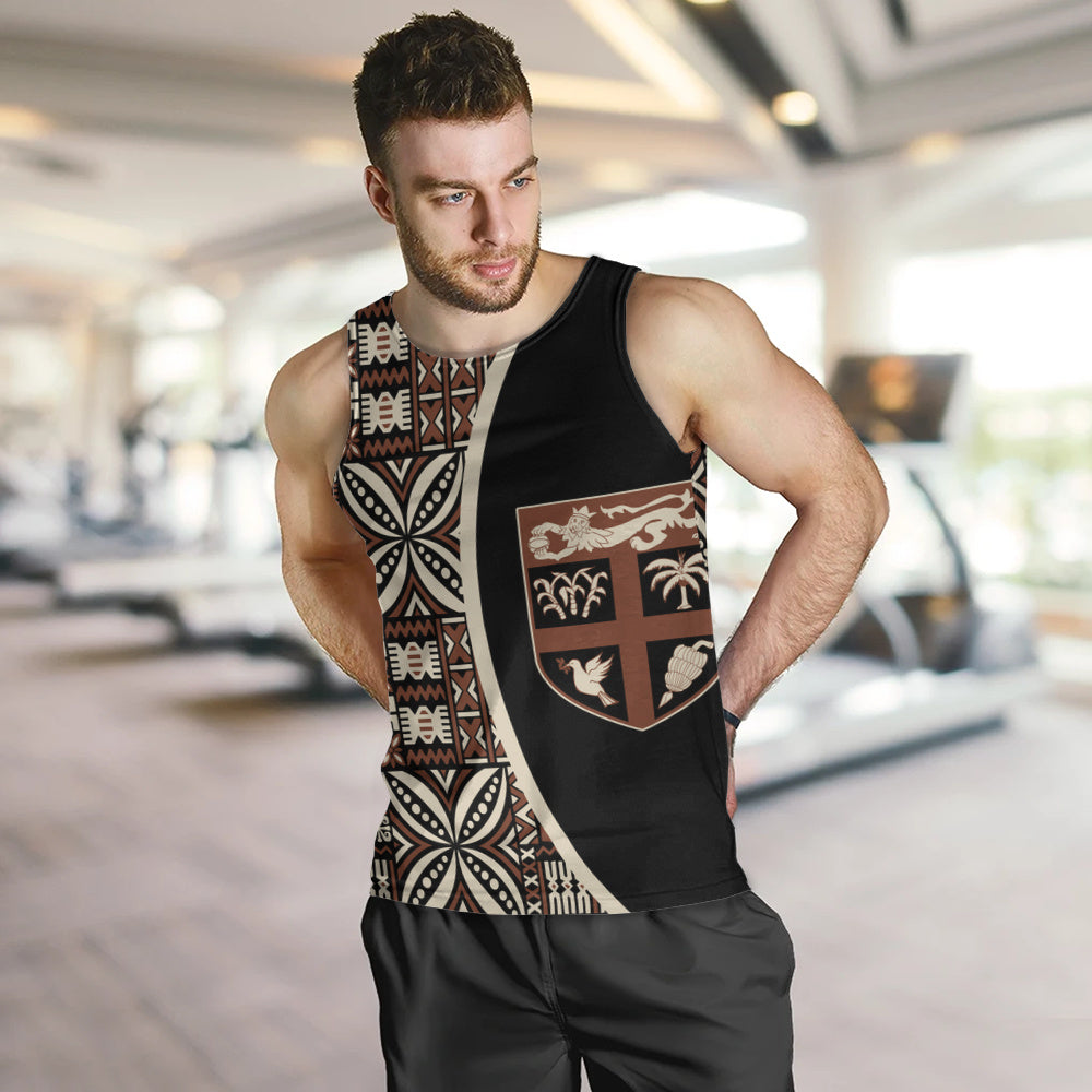 Fiji Tank Top Coat Of Arms Traditional Fijian Tribal Heritage