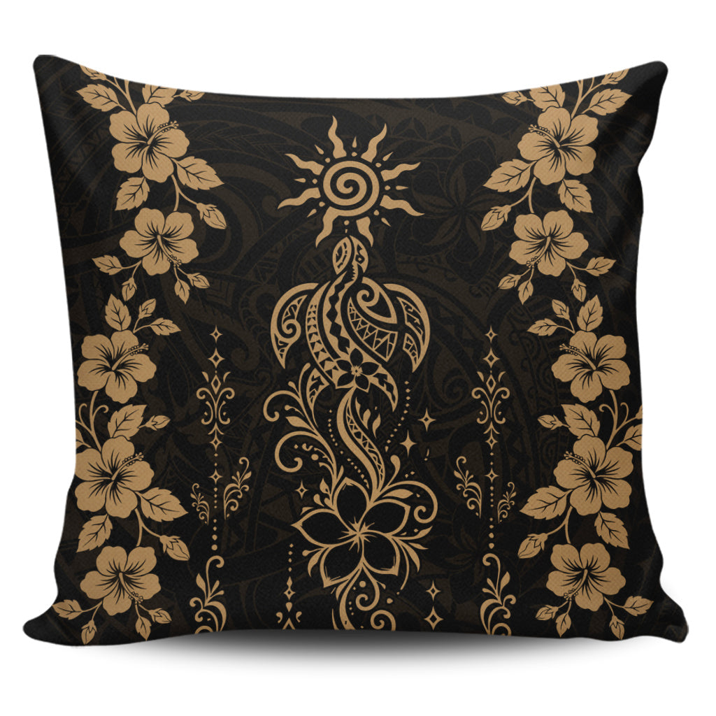 Hawaii Pillow Cases Vintage Honu Hibiscus Floral Elegance