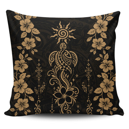 Hawaii Pillow Cases Vintage Honu Hibiscus Floral Elegance