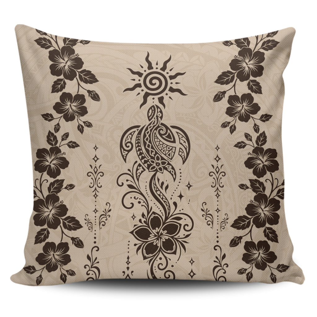 Hawaii Pillow Cases Vintage Honu Hibiscus Floral Elegance
