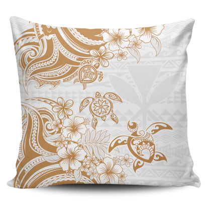 Hawaii Pillow Cases Kanaka Maoli Hibiscus Polynesian Tribal Turtle Print Style