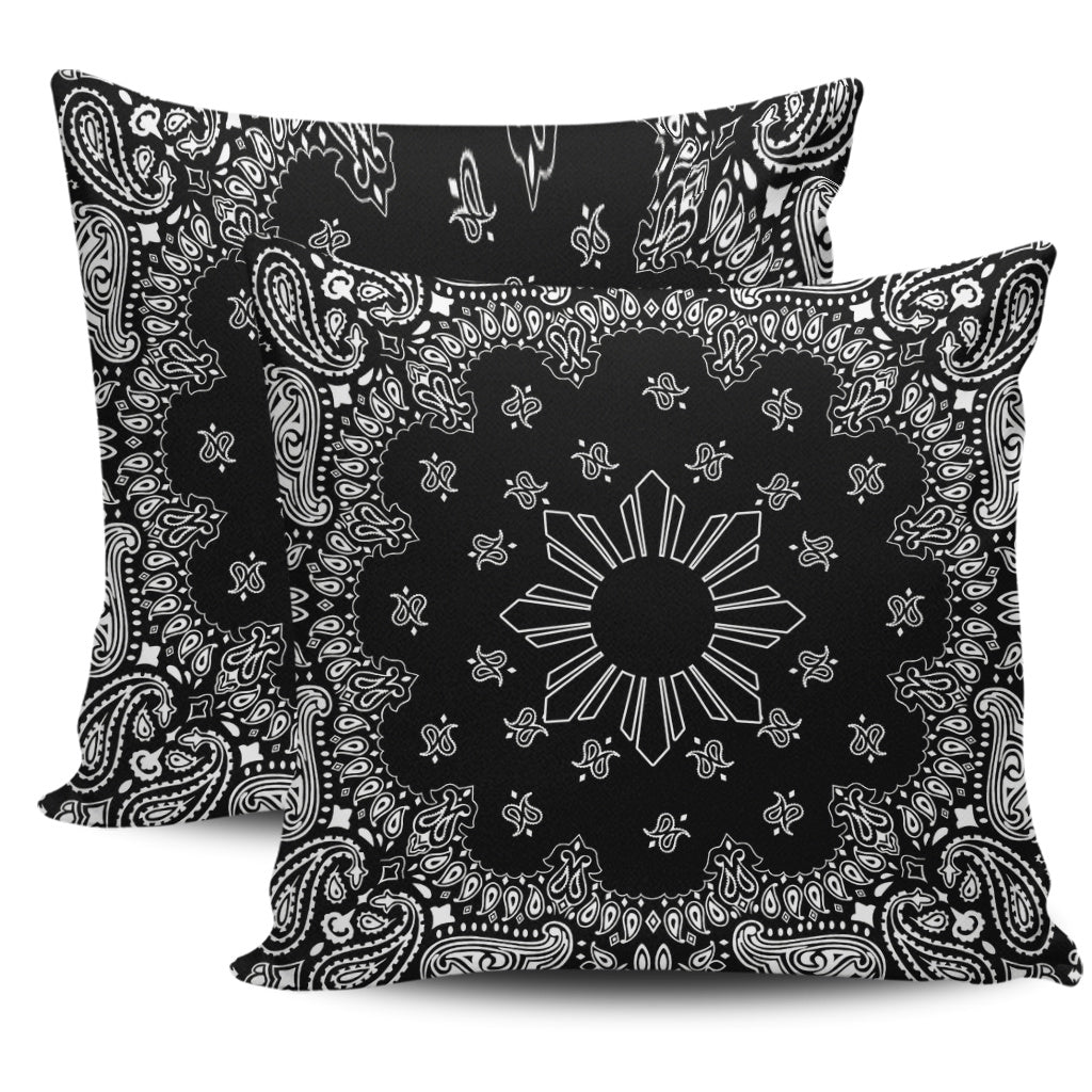 Philippines Filipinos Pillow Cases Sun Bandana Paisley Print Heritage