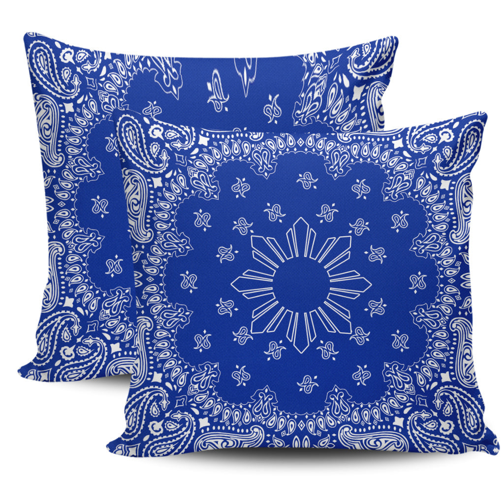 Philippines Filipinos Pillow Cases Sun Bandana Paisley Print Heritage