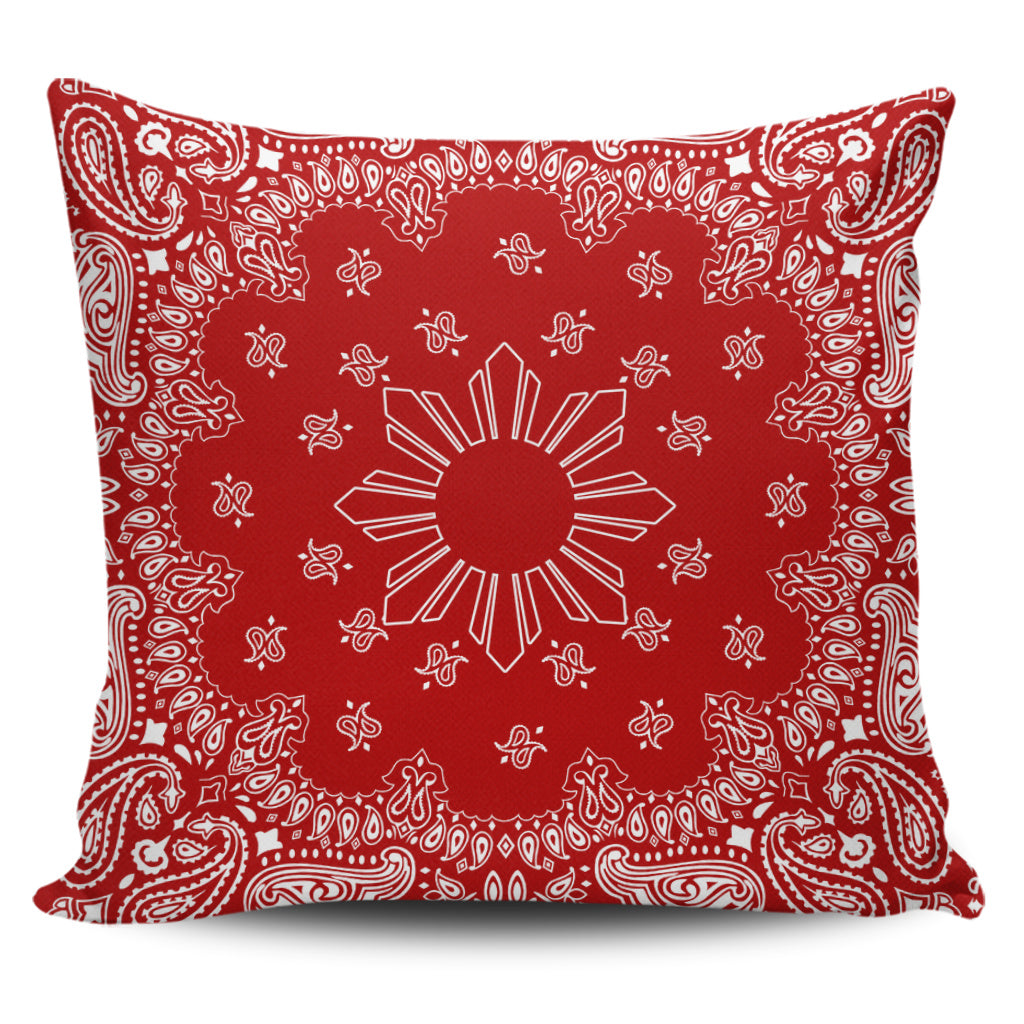 Philippines Filipinos Pillow Cases Sun Bandana Paisley Print Heritage