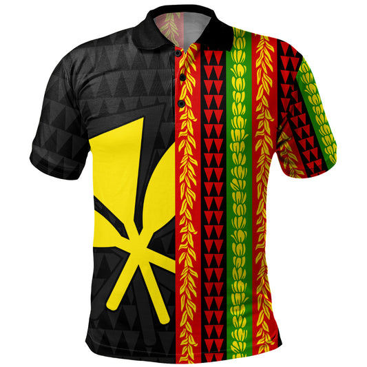 Hawaii Polo Shirt Flag Tribal Stripe Island Pride Style