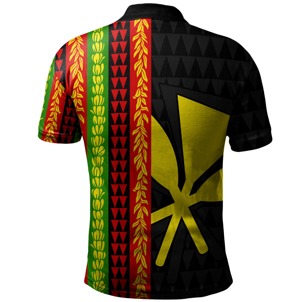 Hawaii Polo Shirt Flag Tribal Stripe Island Pride Style