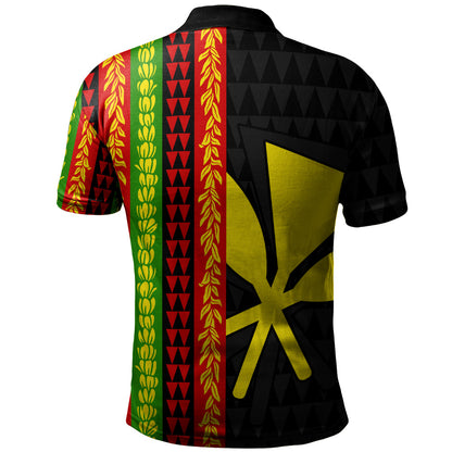 Hawaii Polo Shirt Flag Tribal Stripe Island Pride Style
