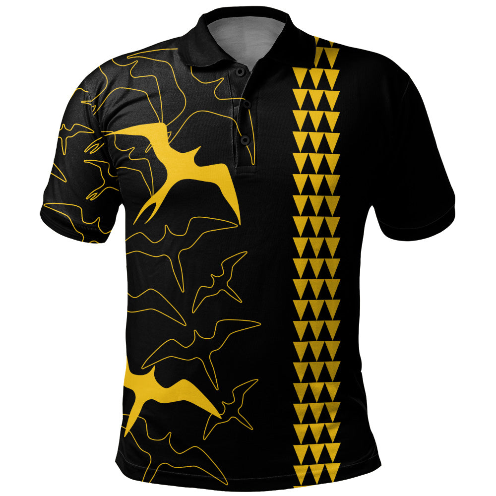 Hawaii Polo Shirt Iwa Bird Flight Style