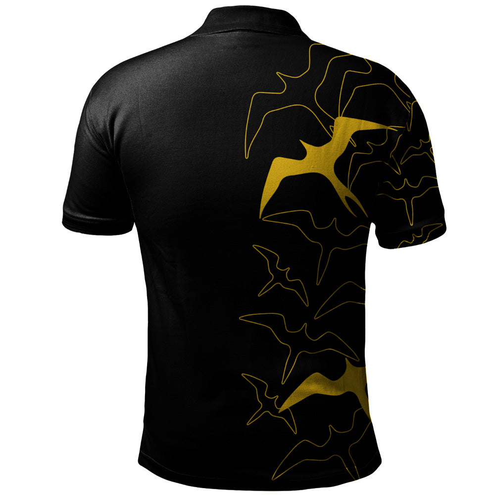 Hawaii Polo Shirt Iwa Bird Flight Style