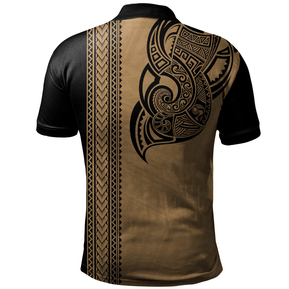 Hawaii Polo Shirt Polynesia Tribal Turtle Tattoo