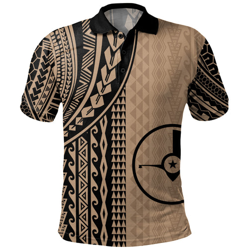Yap State Polo Shirt Polynesian Tattoo