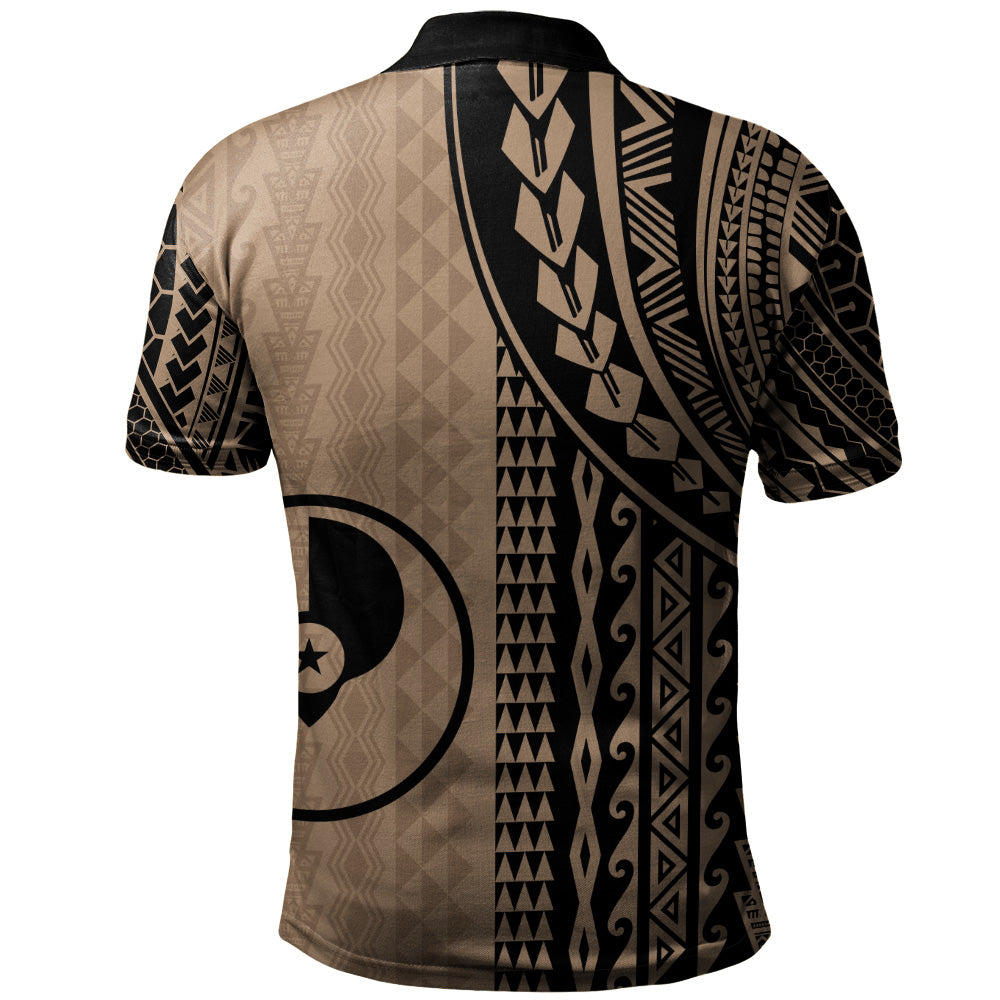 Yap State Polo Shirt Polynesian Tattoo