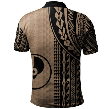 Yap State Polo Shirt Polynesian Tattoo