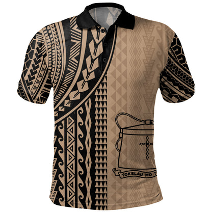 Tokelau Polo Shirt Polynesian Tattoo