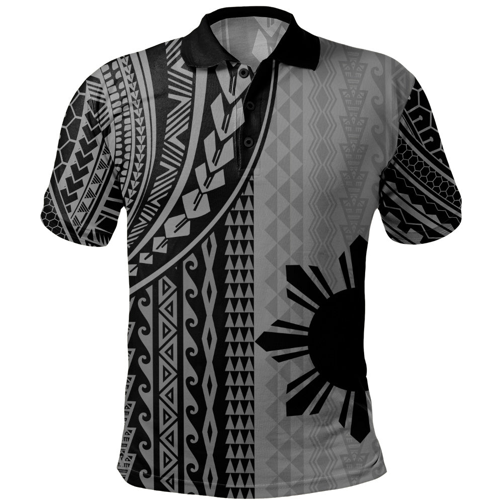 Philippines Filipinos Polo Shirt Polynesian Tattoo