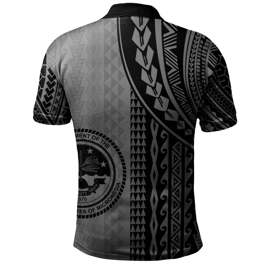 Federated States Of Micronesia Polo Shirt Polynesian Tattoo