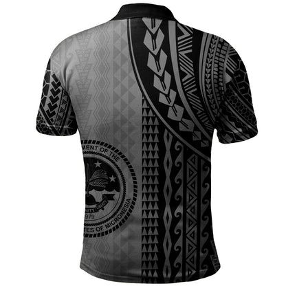 Federated States Of Micronesia Polo Shirt Polynesian Tattoo