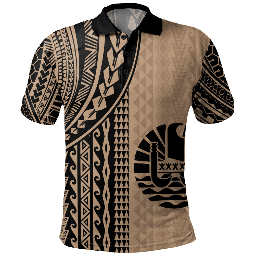 Tahiti Polo Shirt Polynesian Tattoo