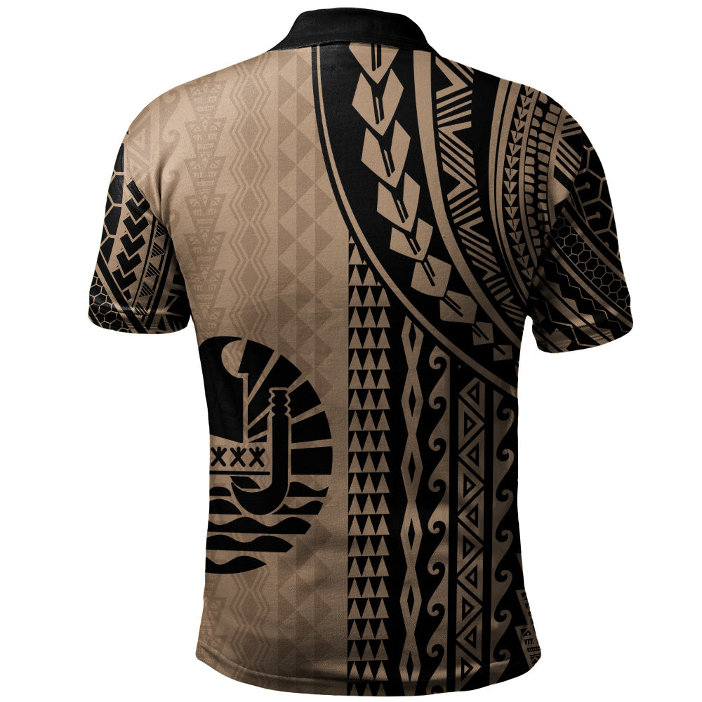 Tahiti Polo Shirt Polynesian Tattoo