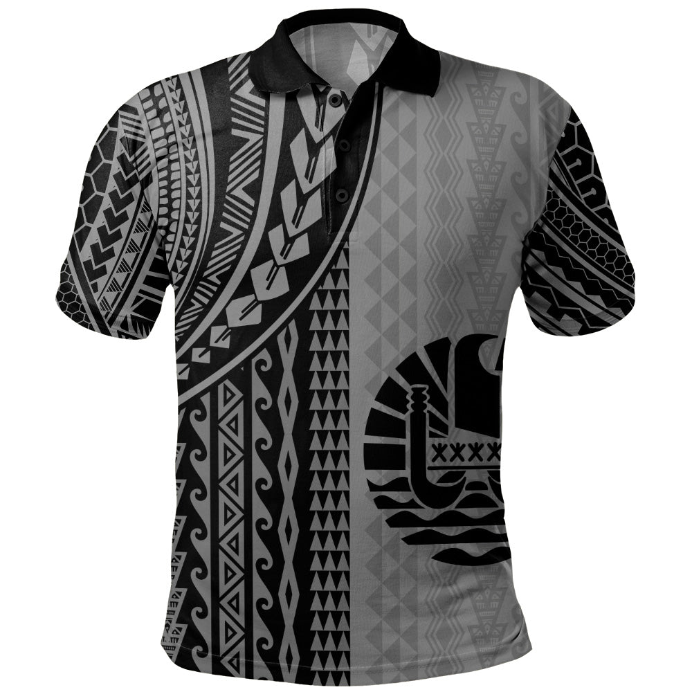 Tahiti Polo Shirt Polynesian Tattoo