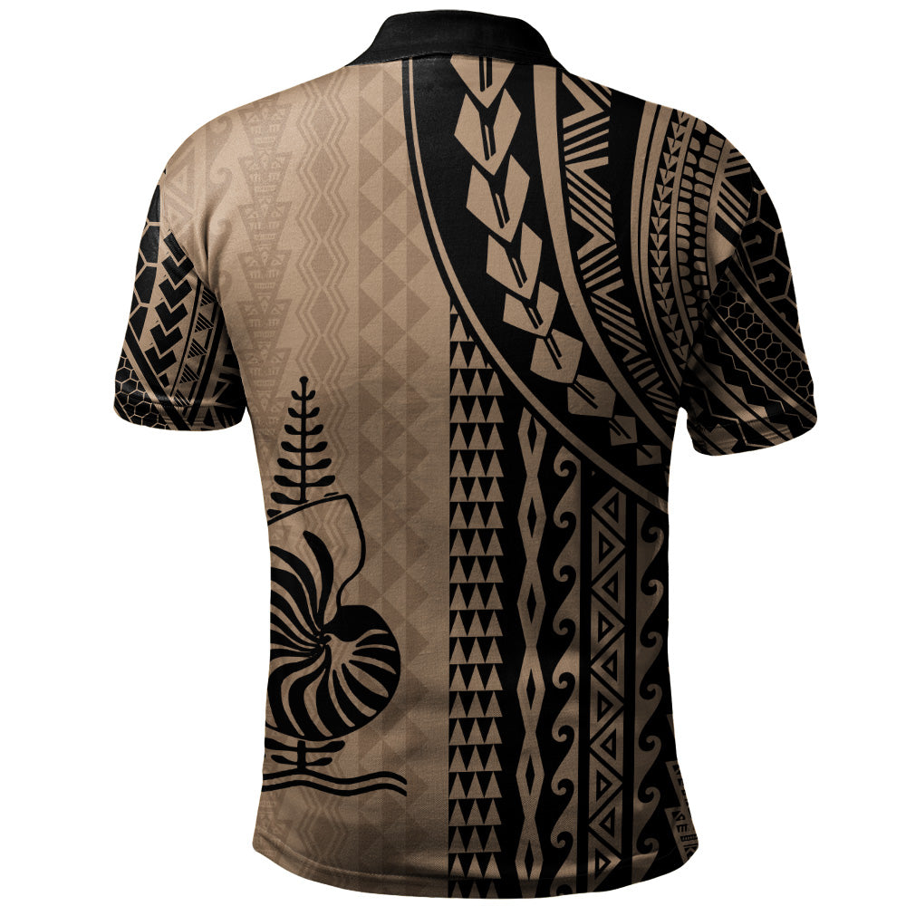 New Caledonia Polo Shirt Polynesian Tattoo