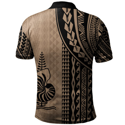 New Caledonia Polo Shirt Polynesian Tattoo