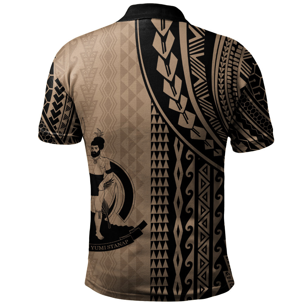 Vanuatu Polo Shirt Polynesian Tattoo