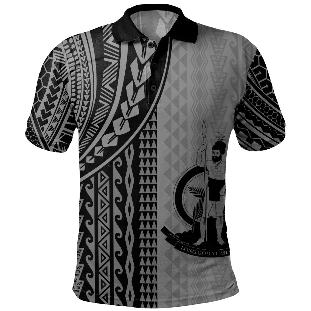 Vanuatu Polo Shirt Polynesian Tattoo
