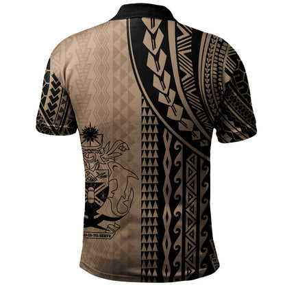 Solomon Islands Polo Shirt Polynesian Tattoo