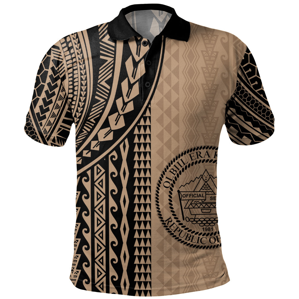 Palau Polo Shirt Polynesian Tattoo