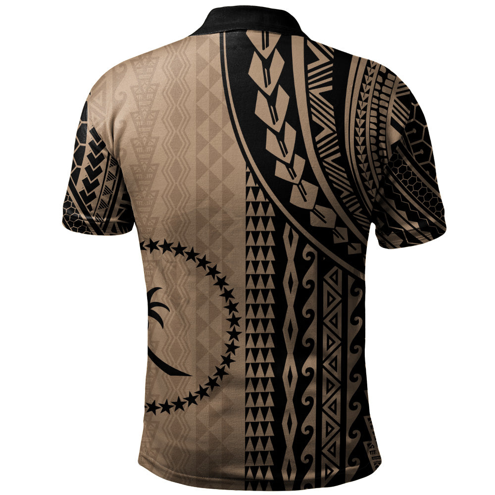 Chuuk State Polo Shirt Polynesian Tattoo