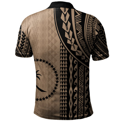 Chuuk State Polo Shirt Polynesian Tattoo