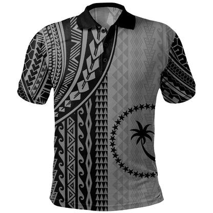 Chuuk State Polo Shirt Polynesian Tattoo