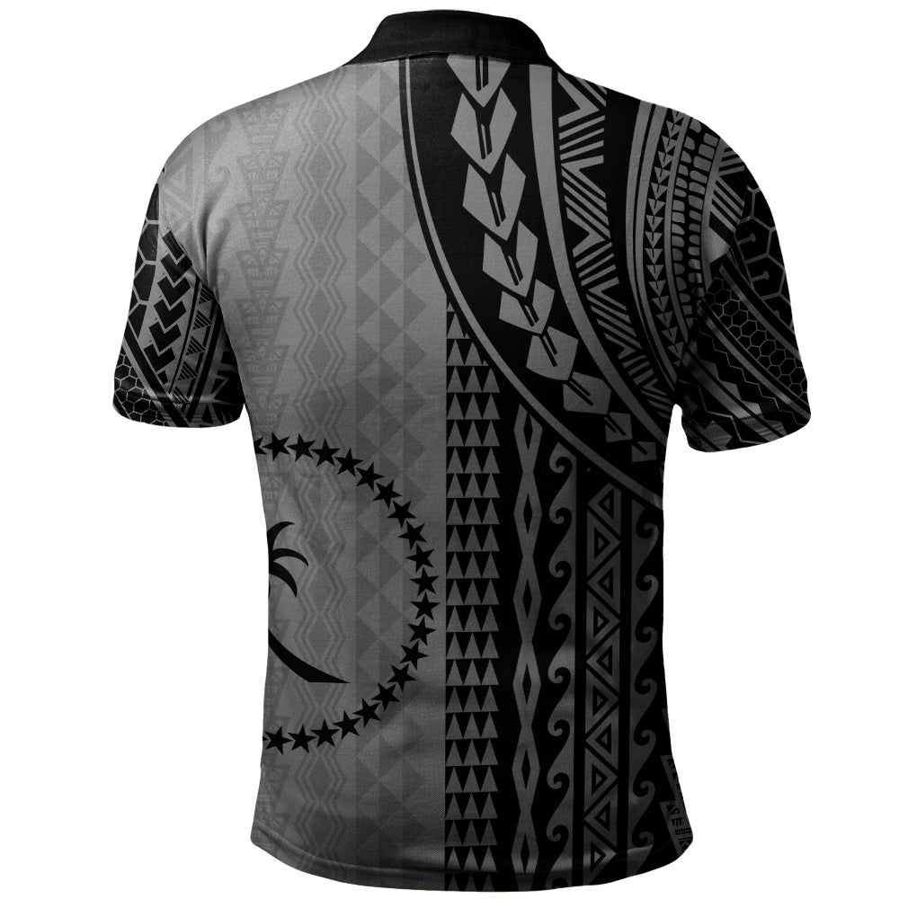 Chuuk State Polo Shirt Polynesian Tattoo
