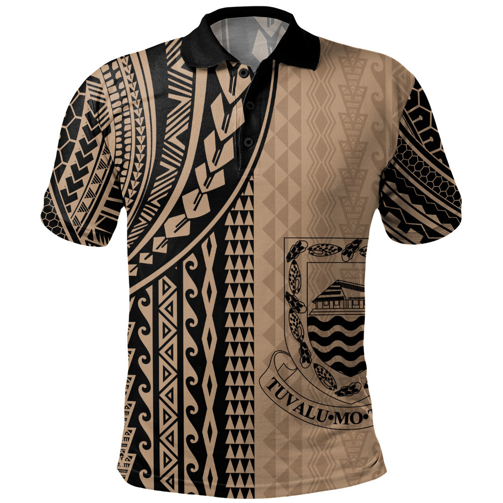 Tuvalu Polo Shirt Polynesian Tattoo