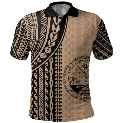 Marshall Islands Polo Shirt Polynesian Tattoo