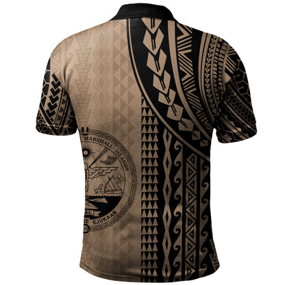Marshall Islands Polo Shirt Polynesian Tattoo
