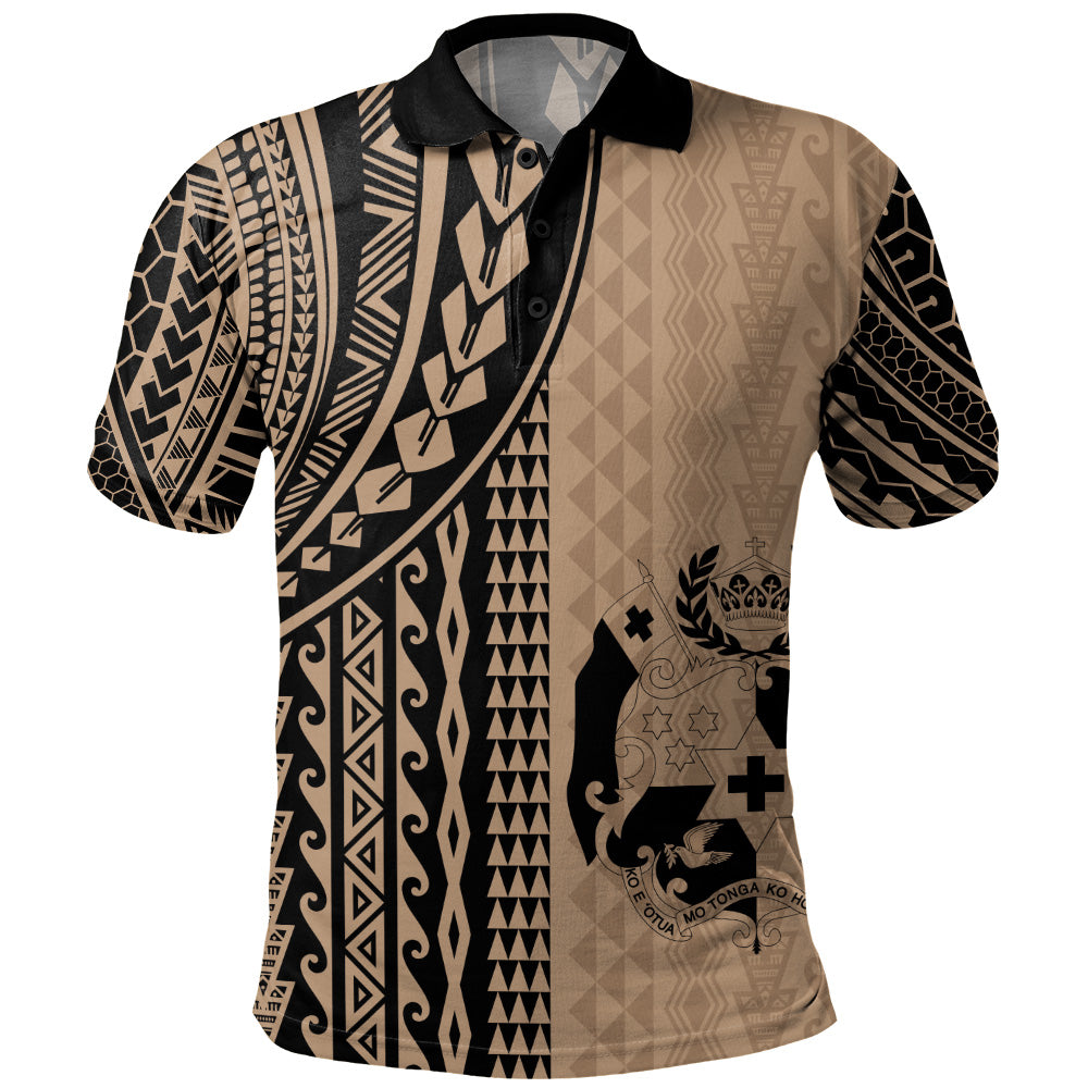 Tonga Polo Shirt Polynesian Tattoo