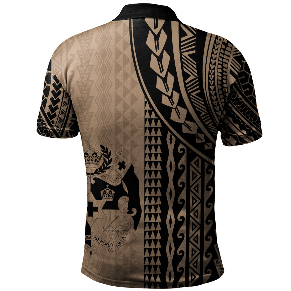 Tonga Polo Shirt Polynesian Tattoo