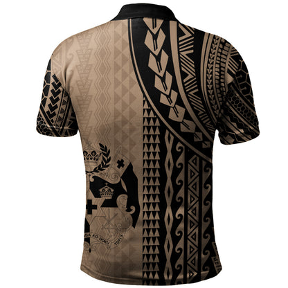Tonga Polo Shirt Polynesian Tattoo