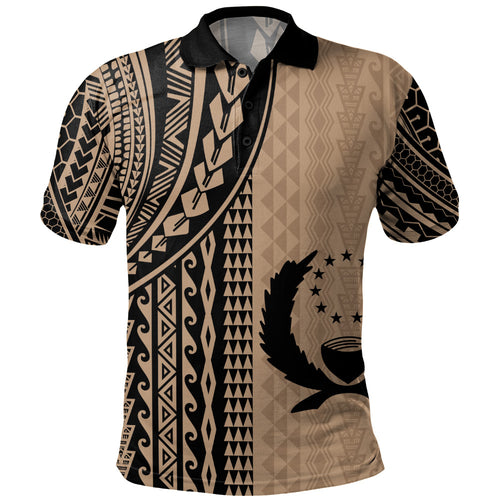 Pohnpei State Polo Shirt Polynesian Tattoo