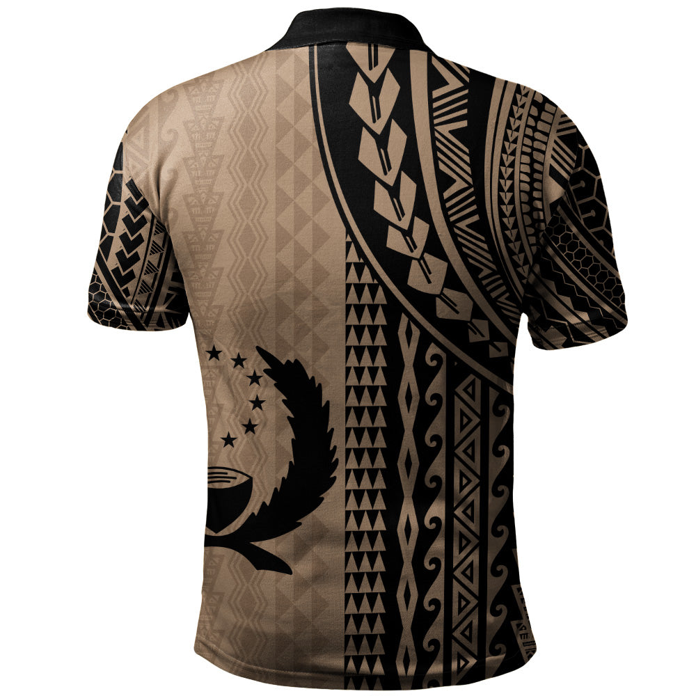 Pohnpei State Polo Shirt Polynesian Tattoo