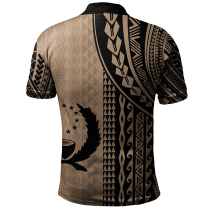 Pohnpei State Polo Shirt Polynesian Tattoo