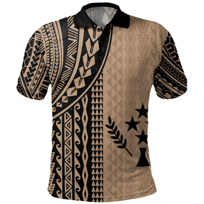 Kosrae Polo Shirt Polynesian Tattoo