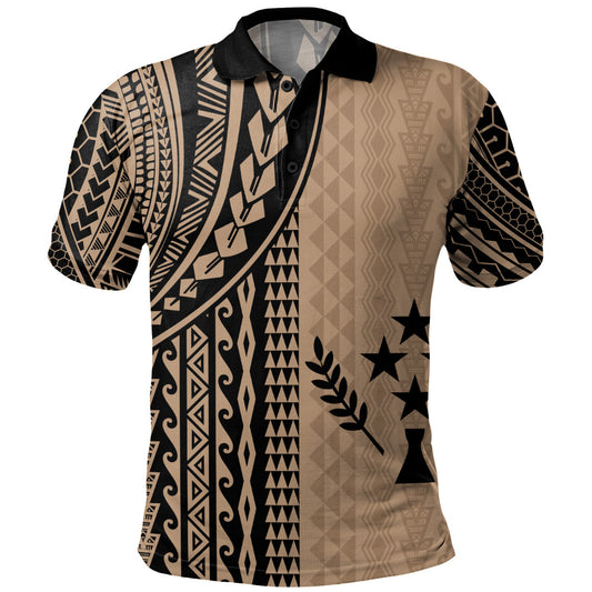 Kosrae Polo Shirt Polynesian Tattoo