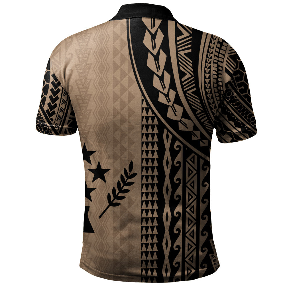 Kosrae Polo Shirt Polynesian Tattoo
