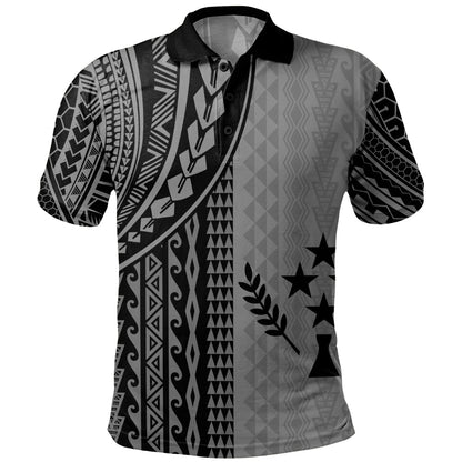 Kosrae Polo Shirt Polynesian Tattoo