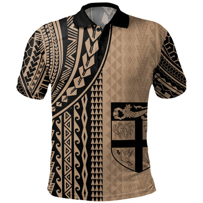 Fiji Polo Shirt Polynesian Tattoo